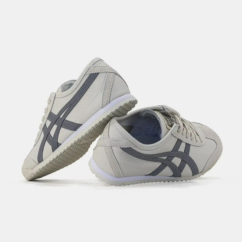 Onitsuka Tiger Mexico 66 Cream Navy Pebbled Leather