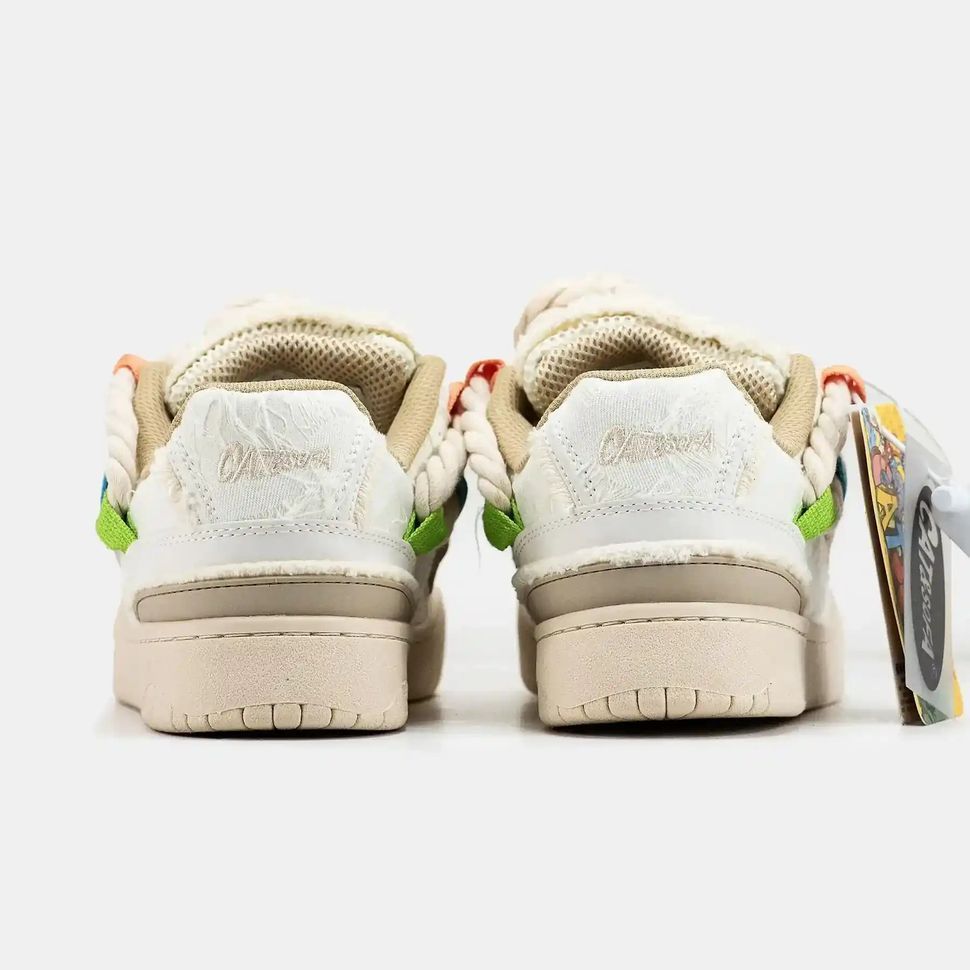 Cat & Sofa Rope Laces Off-White Multi