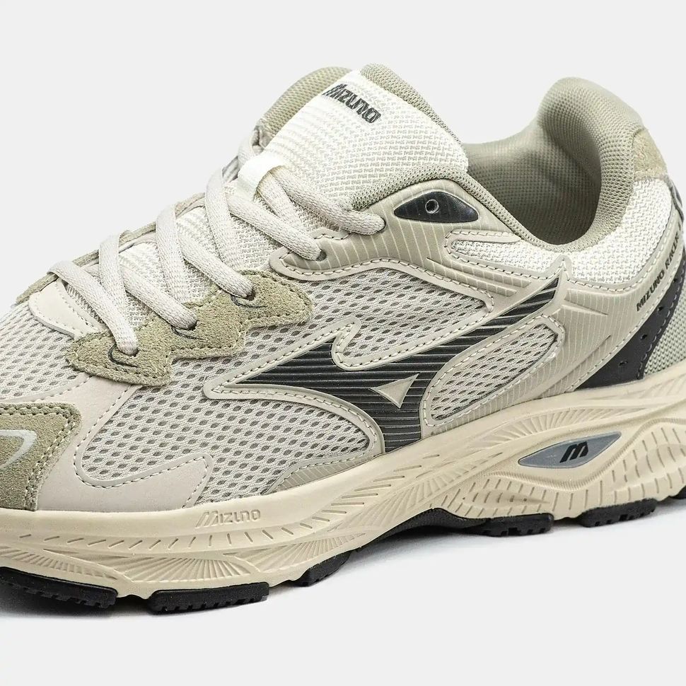 Mizuno Wave Rider S Beige Grey Black