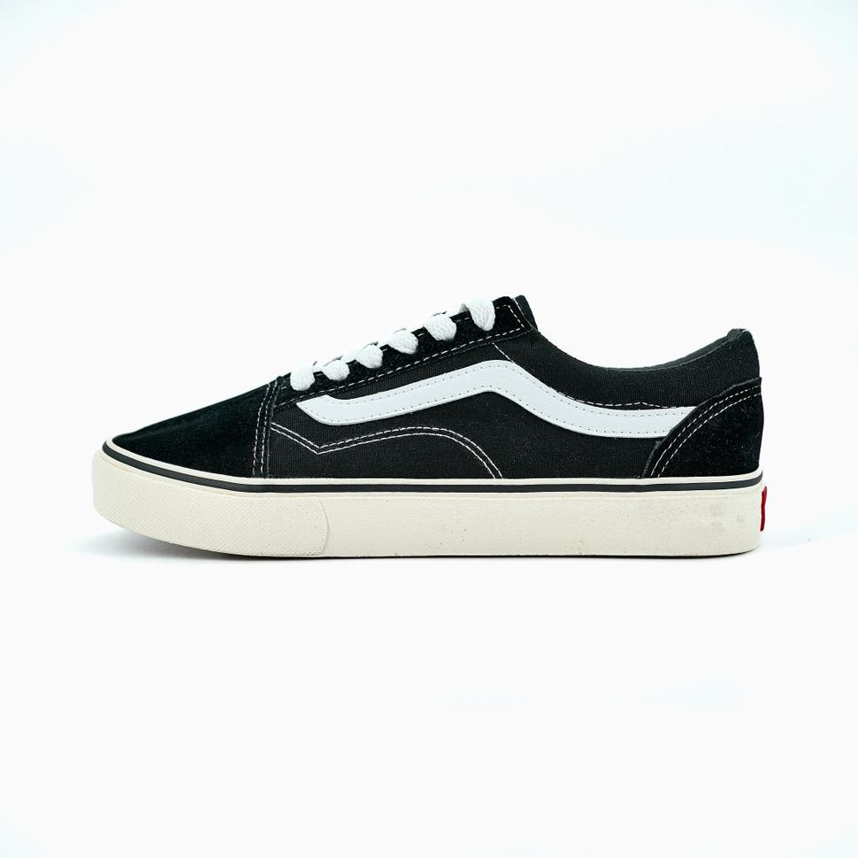 Кеди Vans Old Skool Classic Black White (Молочна підошва) 10363 фото