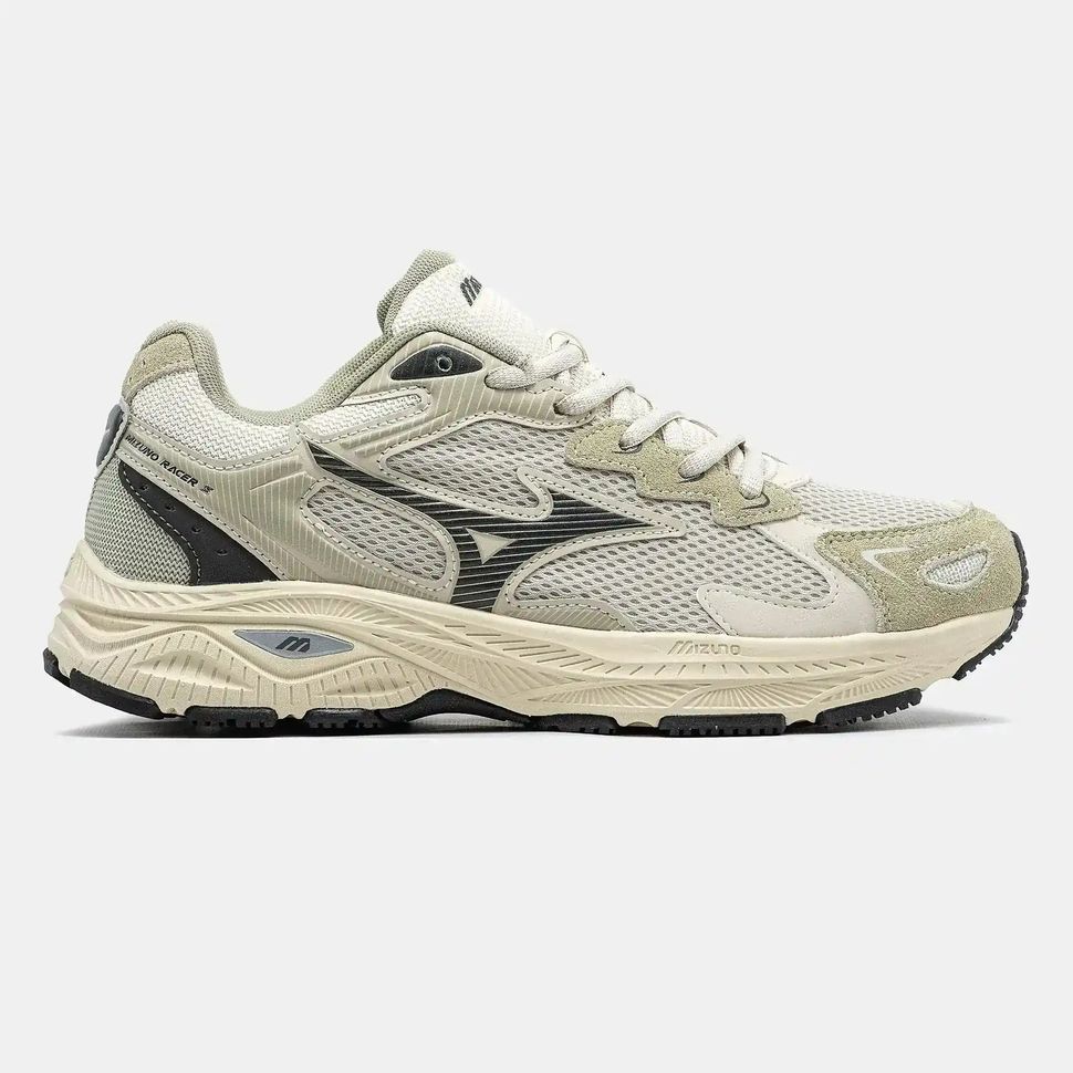 Mizuno Wave Rider S Beige Grey Black