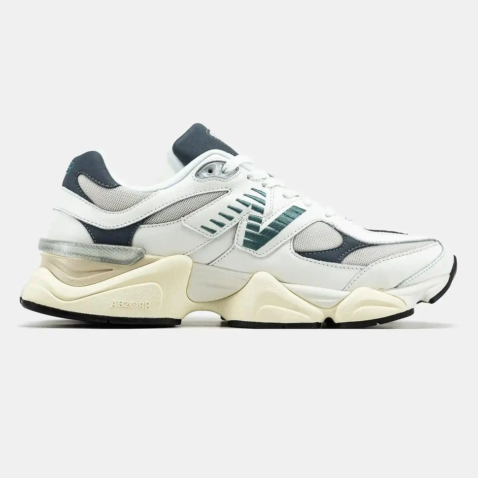 New Balance 9060 White Dark Green Cream