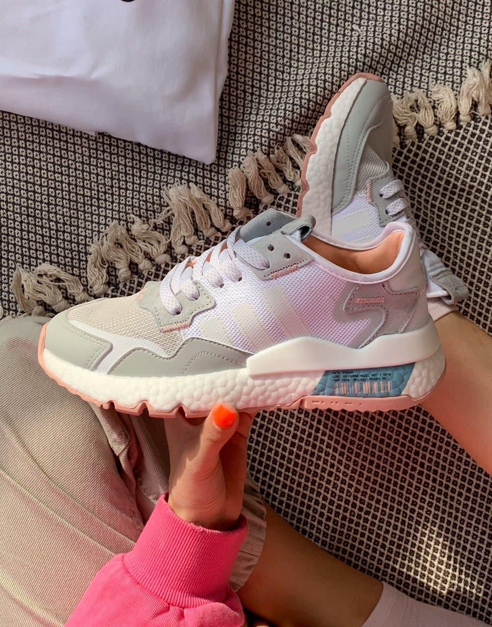 adidas white nite jogger