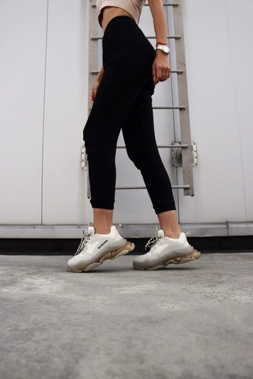 Кросівки Balenciaga Triple S Clear Sole Beige Brown 3443 фото