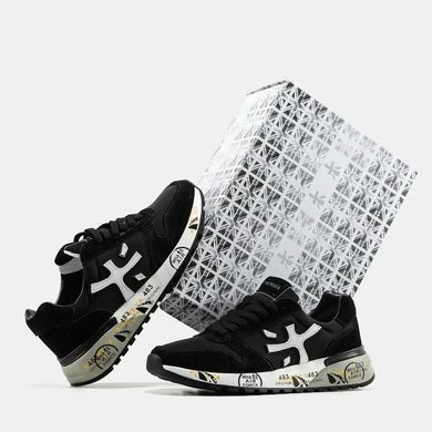 Premiata Mick Black White Grey Sole