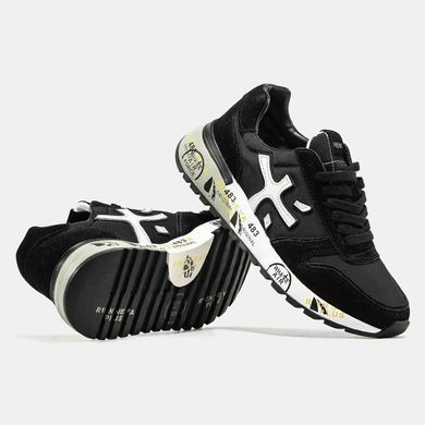Premiata Mick Black White Grey Sole