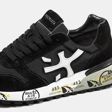 Premiata Mick Black White Grey Sole