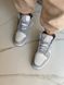 Баскетбольні кросівки Nike Air Jordan 1 Retro White Grey 6329 фото 8