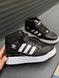 Кроссовки Adidas Forum High Black White v2 8699 фото 3