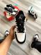 Баскетбольні кросівки Nike Air Jordan Retro 1 Low White Black 2149 фото 4