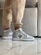 Баскетбольні кросівки Nike Air Jordan 1 Retro White Grey 6329 фото 3