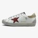 Golden Goose Superstar White Red Gold Glitter, 36