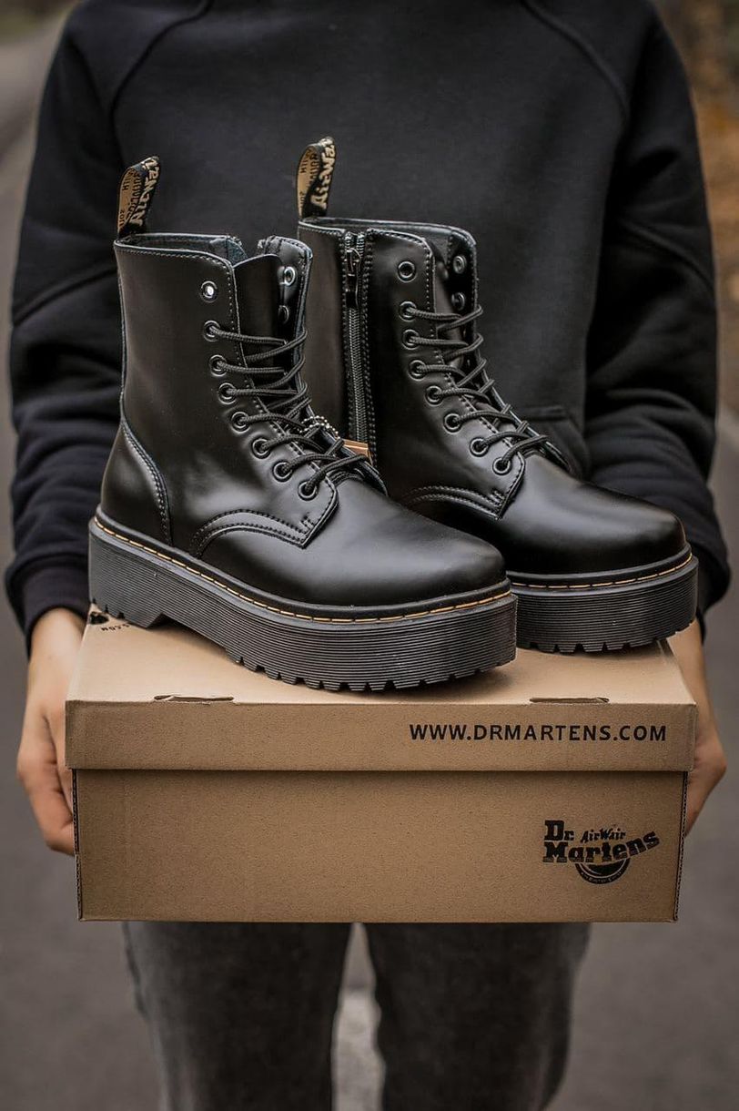 Ботинки Dr. Martens JADON Black No Logo (Молнія) 1 4355 фото