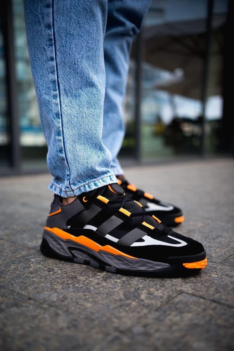 Кроссовки Adidas Niteball Black Orange 2629 фото