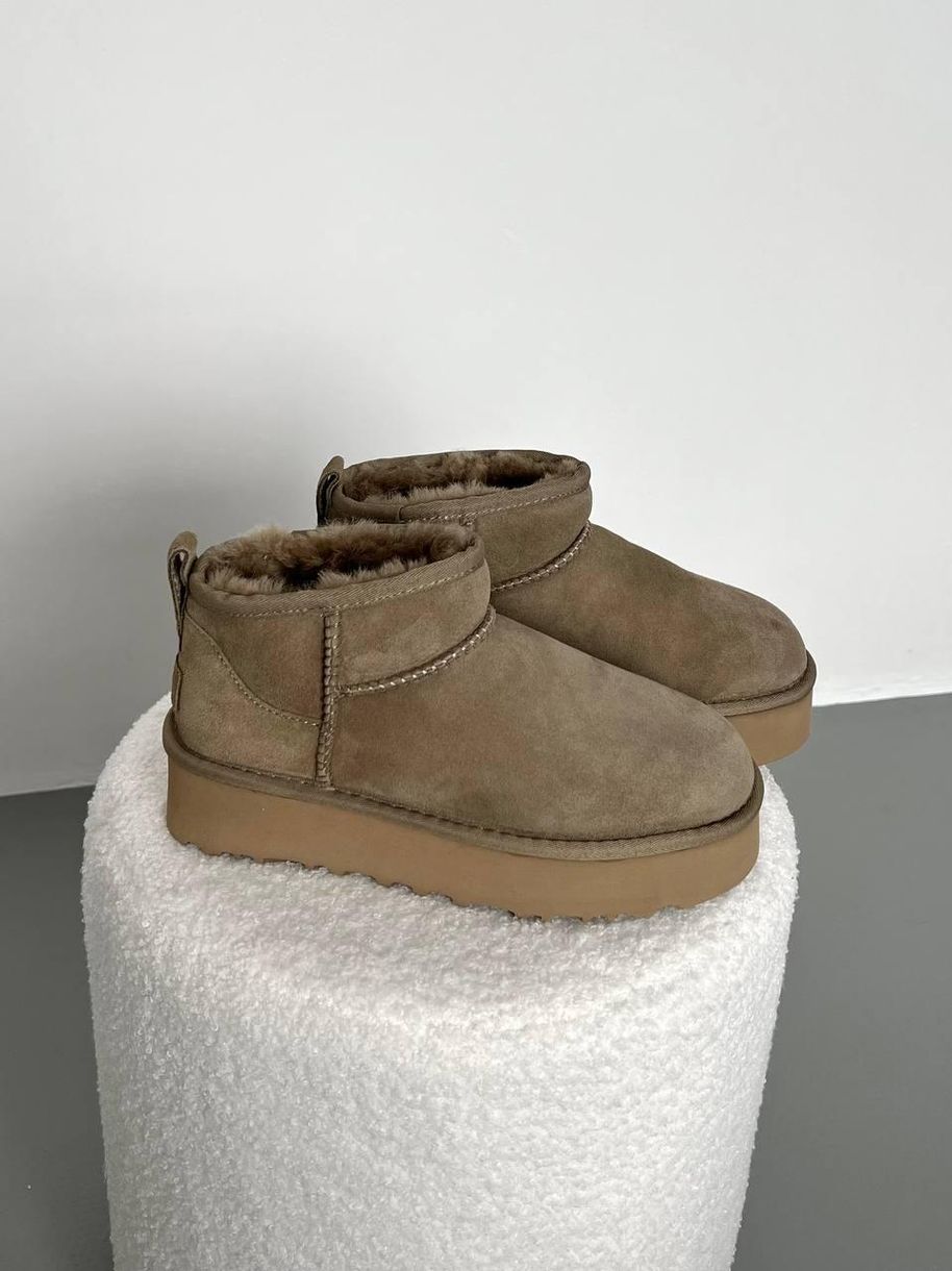 Зимние сапоги UGG Ultra Mini Platform Beige v2, 39