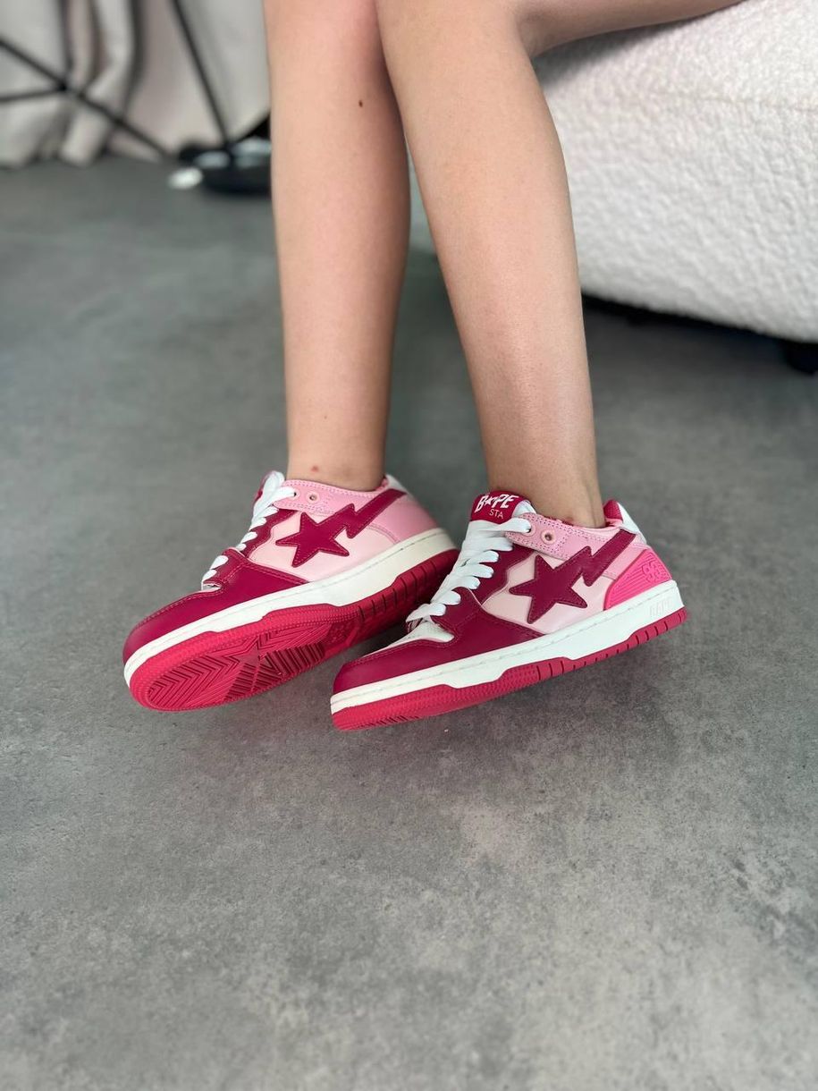 Кросівки BAPE Low Pink 9313 фото