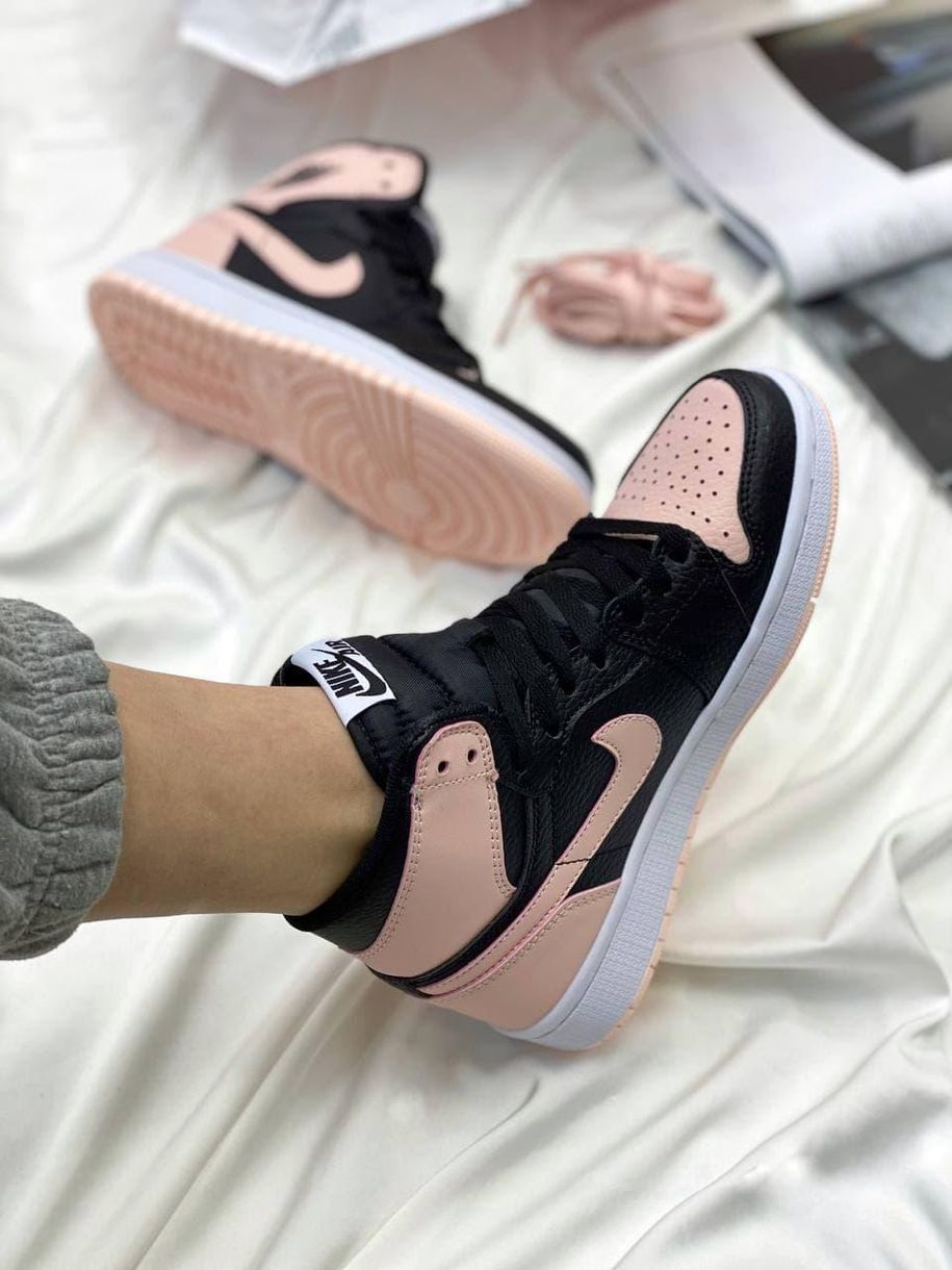 Nike Air Jordan 1 Retro Mid Patent Pink Toe 2042 фото