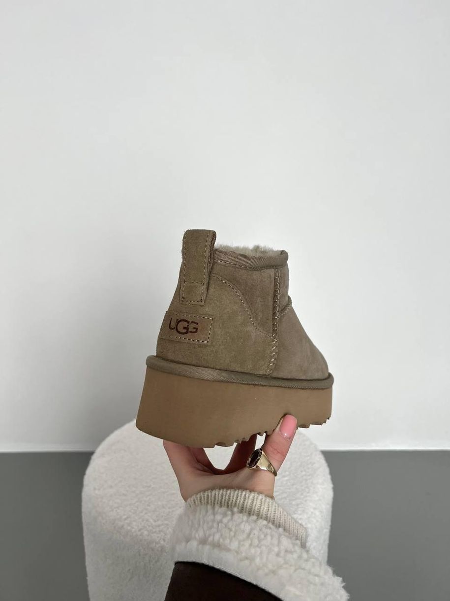 Зимние сапоги UGG Ultra Mini Platform Beige v2, 39