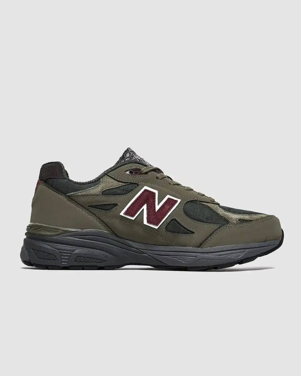 New Balance 990v3 Dark Olive Burgundy USA