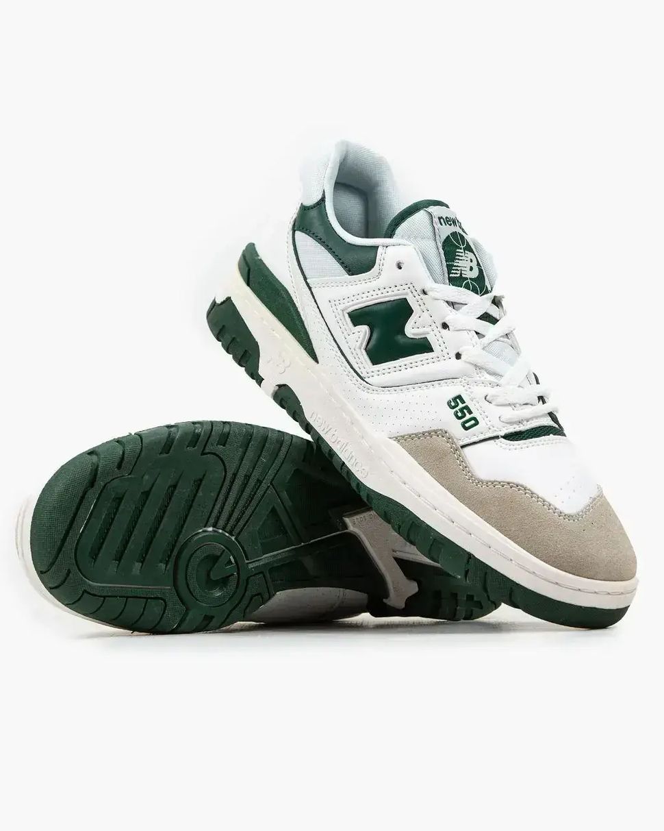 New Balance 550 White Green Grey