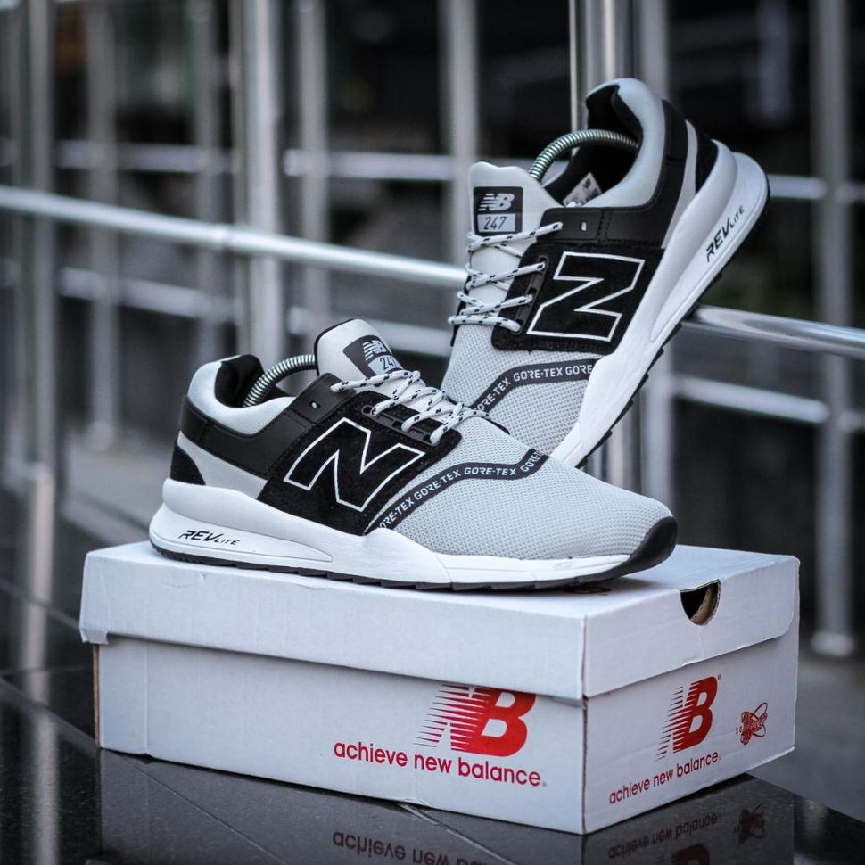 Кроссовки New Balance 247 Grey White Black 3524 фото