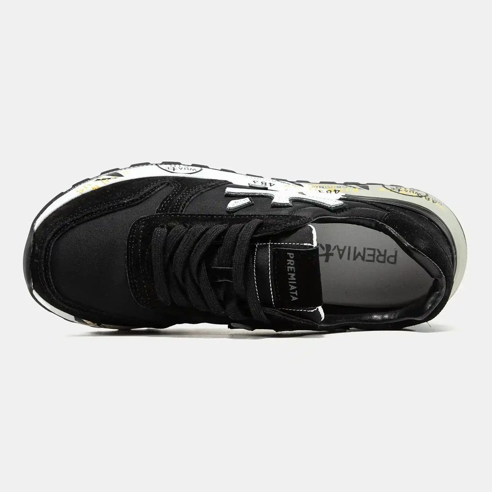 Premiata Mick Black White Grey Sole
