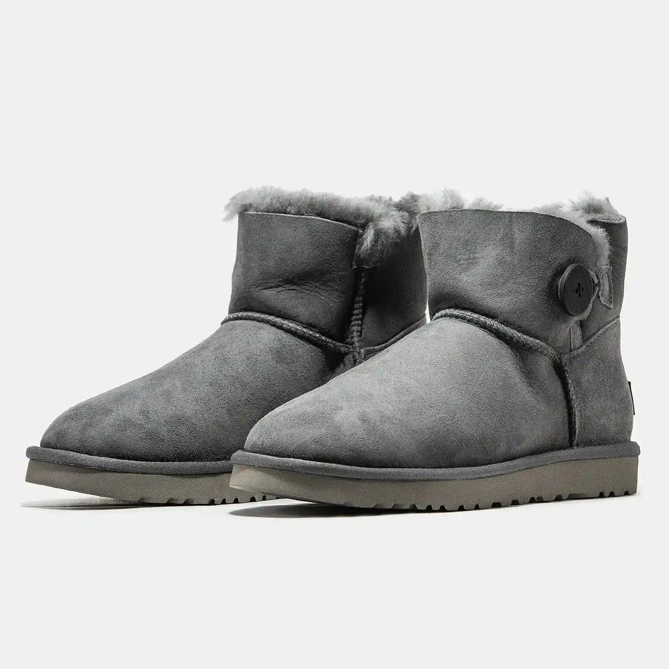 UGG Classic Mini Bailey Button Grey, 36