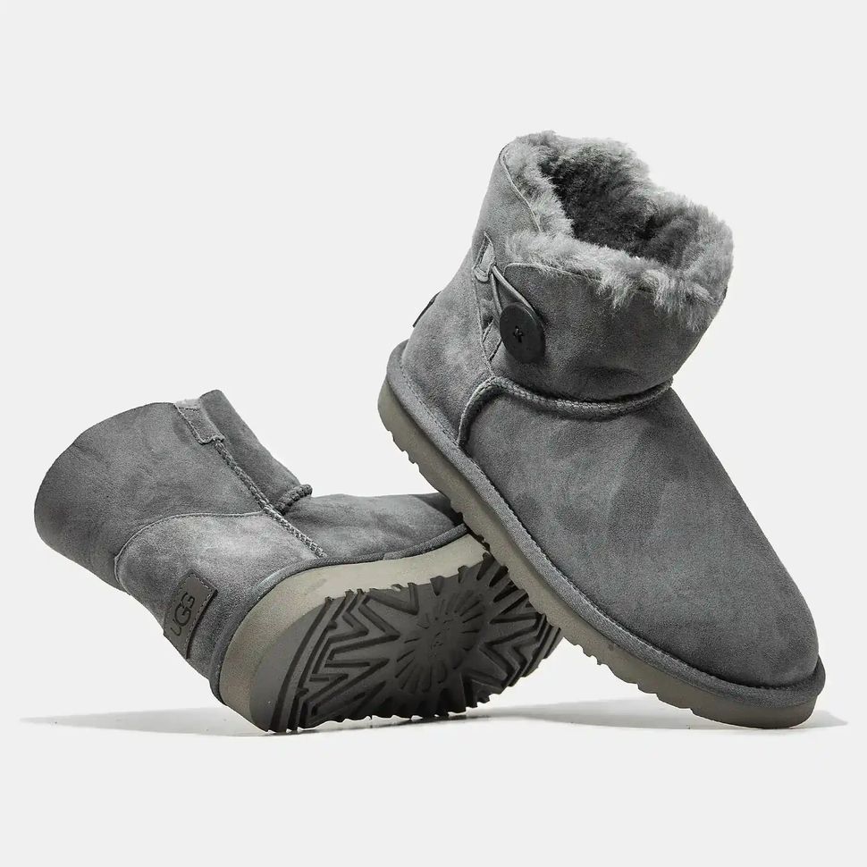 UGG Classic Mini Bailey Button Grey, 36