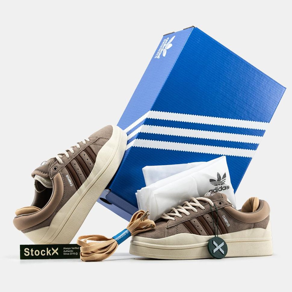 Кросівки Adidas Campus x Bad Banny Brown Beige 11109 фото