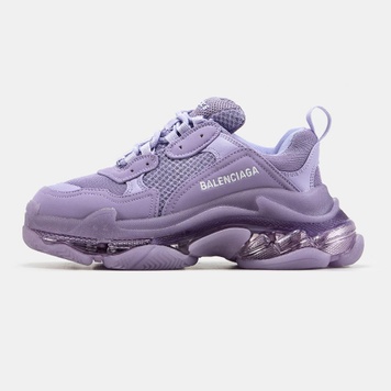 Кросівки Balenciaga Triple S Clear Sole Purple 3471 фото