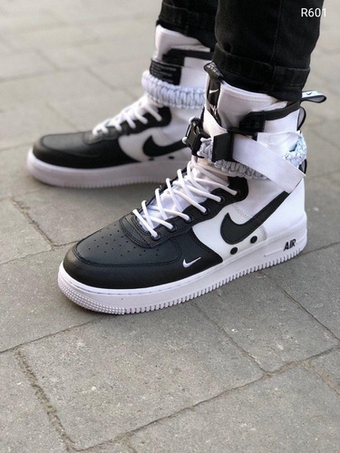 Кроссовки Nike Special Fled Air Force 1 White Black 383 фото