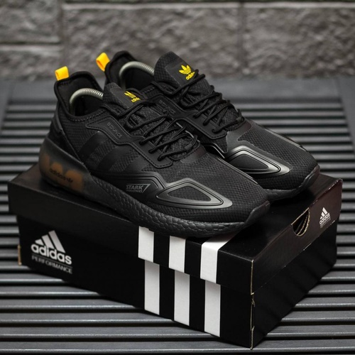 Adidas ZX 2K Boost Black Yellow 8958 фото