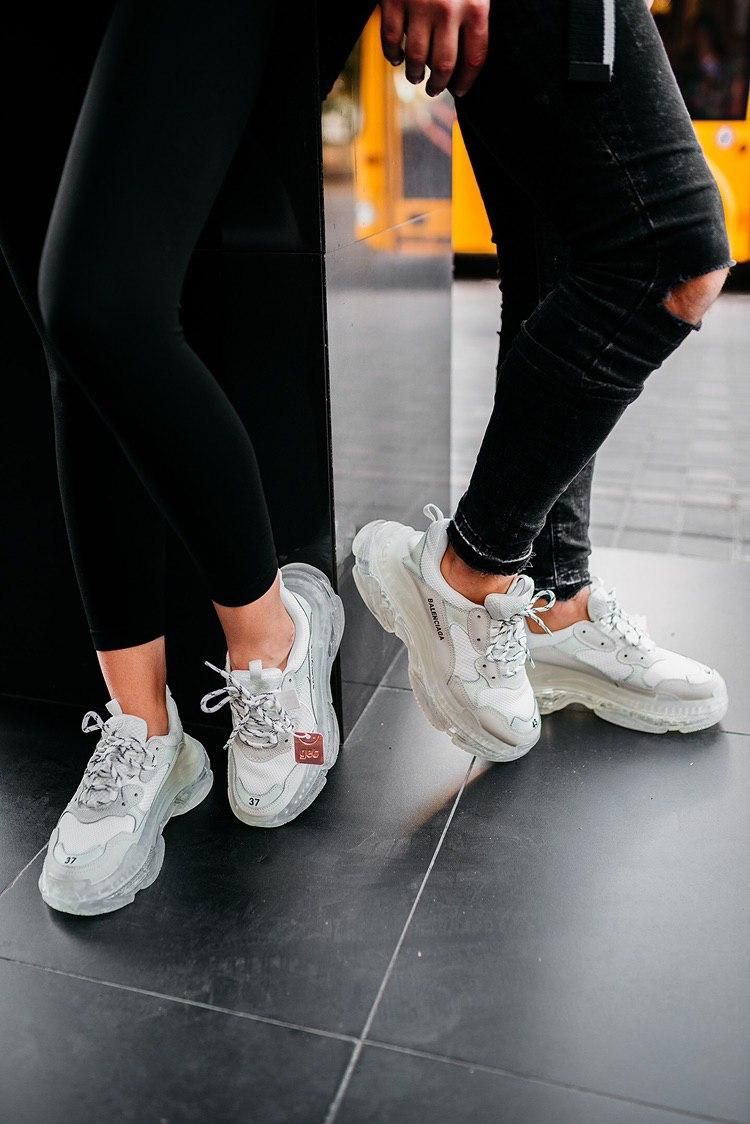 Кроссовки Balenciaga Triple S Clear Sole White 3434 фото