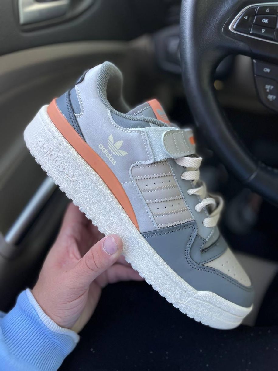 Кросівки Adidas Forum Grey Orange 8780 фото