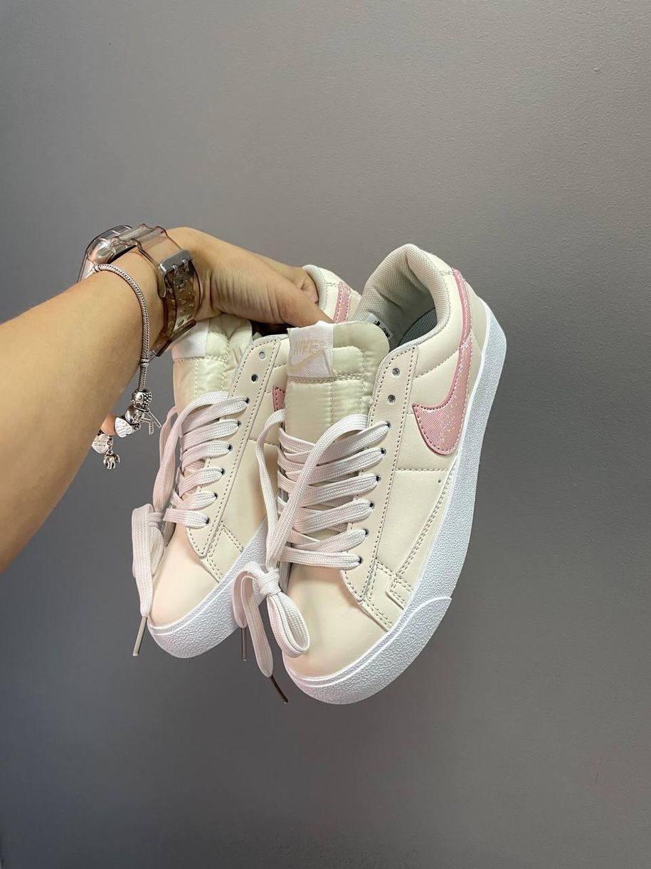 Кросівки Nike Blazer Low Glitter Pink 983 фото