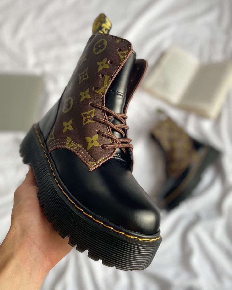 Зимові Черевики Dr. Martens JADON Black Brown 1 4266 фото