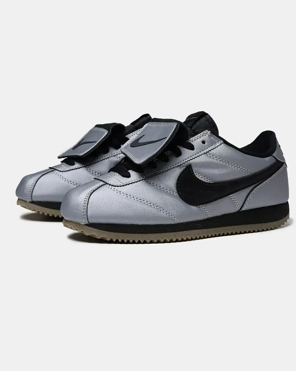 Nike Cortez Leather SE Metallic Cool Grey Black