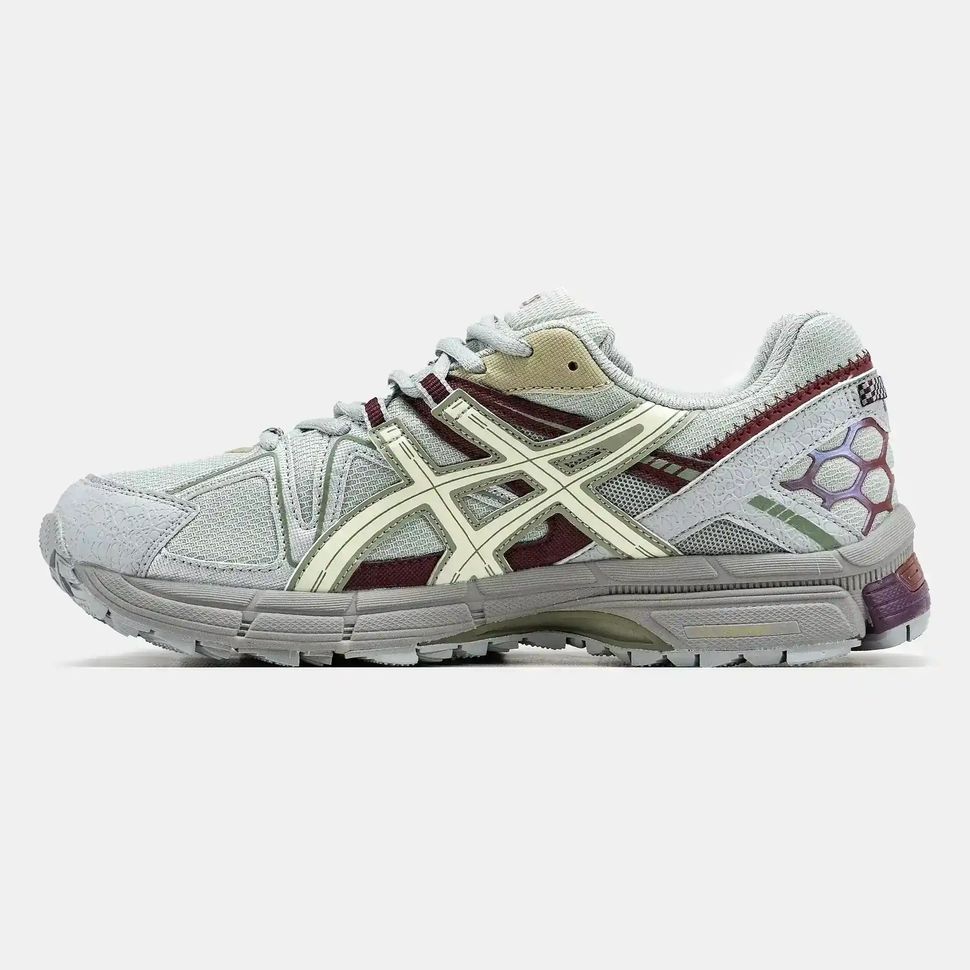 Asics Gel-Kahana 8 Light Grey Cream Burgundy
