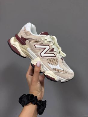 New Balance 9060 Beige Burgundy, 36