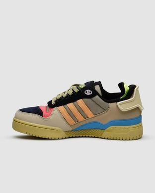 Adidas Forum Low x Bad Bunny Multicolor Beige Navy Coral, 36