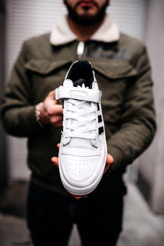 Adidas Forum White Black 1 2454 фото