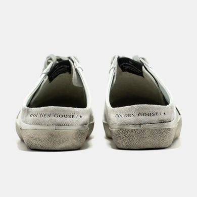 Golden Goose Superstar Mule White Grey