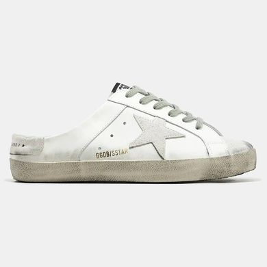 Golden Goose Superstar Mule White Grey