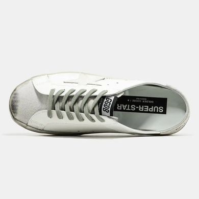 Golden Goose Superstar Mule White Grey
