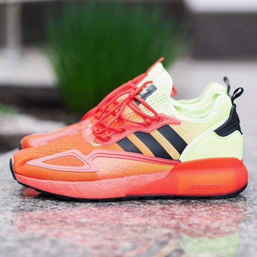 Adidas ZX 2K Boost Solar Yellow Hi-res Red 3255 фото