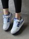 Кросівки Adidas Forum Low White Blue 9705 фото 1
