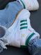 Adidas Forum White Green High v2 8698 фото 10