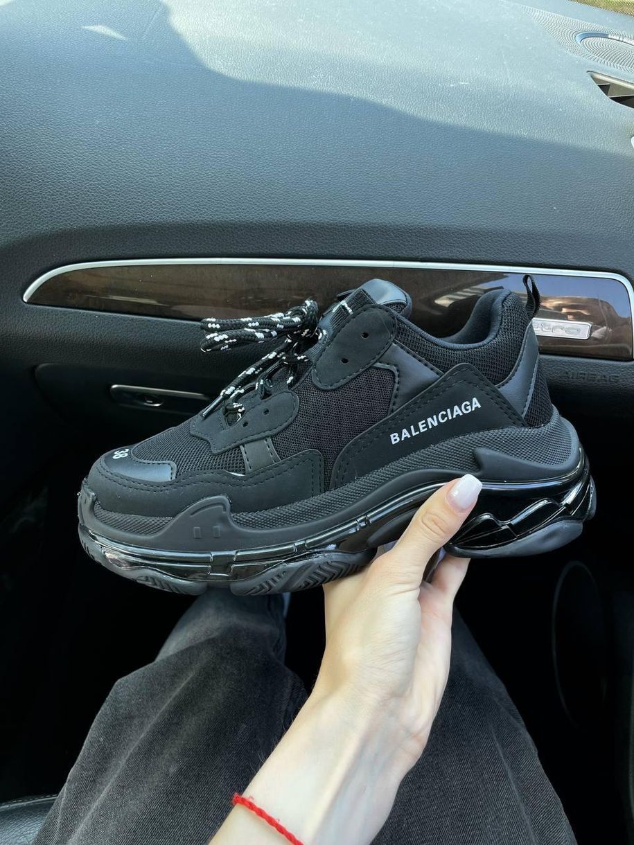 Кроссовки Balenciaga Triple S Clear Sole Black 3455 фото