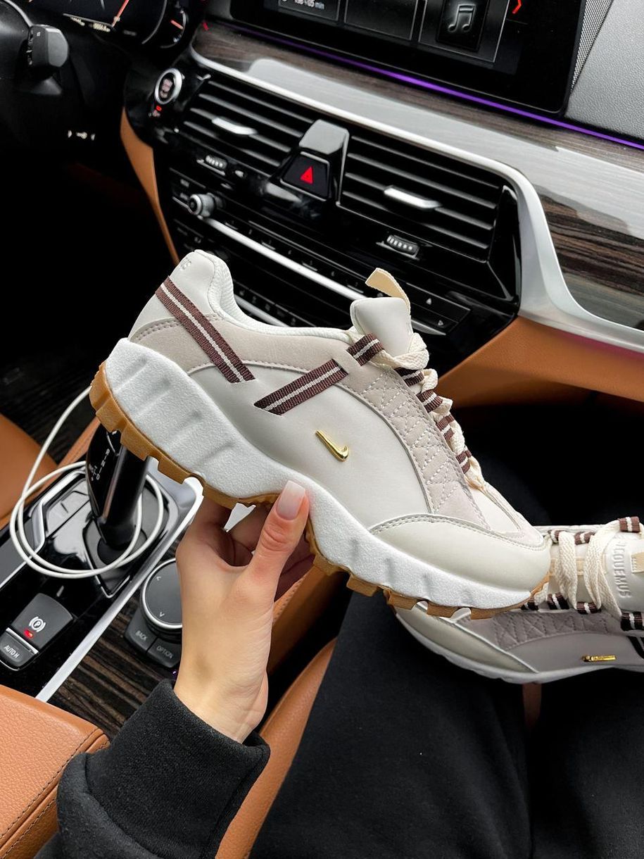 Кроссовки Nike Humara LX Jacquemus Light Bone Gold 809 фото