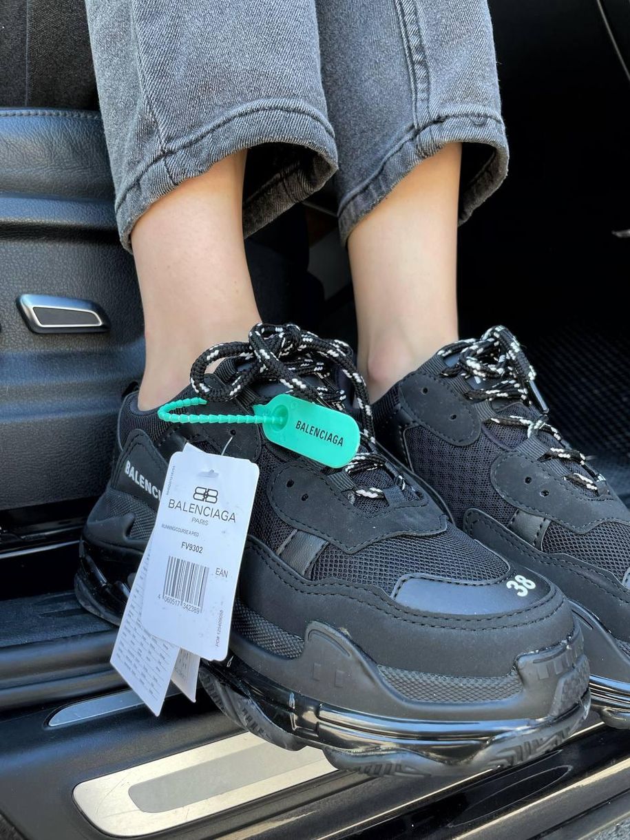 Кроссовки Balenciaga Triple S Clear Sole Black 3455 фото